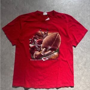 2000s Vintage Kansas City Chiefs Touchdown Red T Shirt Size L